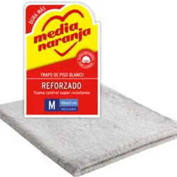Trapo Piso Blanco Media Naranja