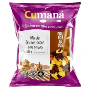 Mix Fr. Secos C/Pasas Cumana x250G