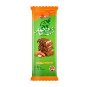 Chocolate S/Azucar C/Almendras x150G